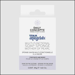 🌈4/$20 NIB Daily Concepts Multi Functional Soap Sponge Mother of Pearl Mini